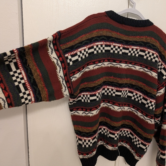 Men's Vintage Cattivo Geometric Print Sweater - Picture 8 of 10